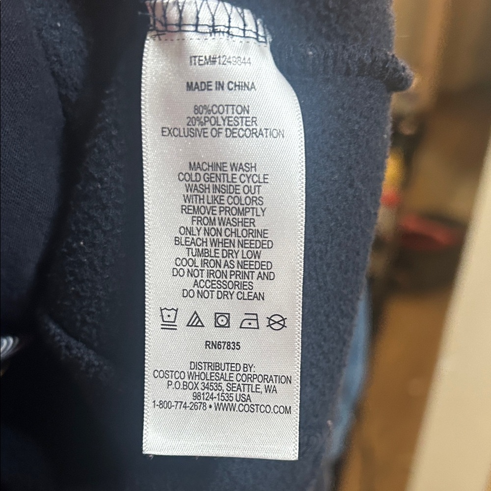 Nautica Girls Zip-Up Navy Sweater - Picture 3 of 4